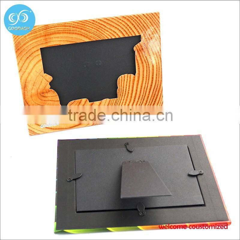 2016 New products promotion souvenir cardboard picture frame/stand paper photo frame