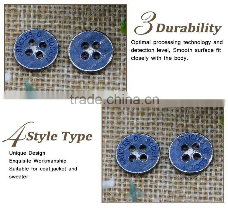 Spray Custom 4 Hole Shirt Button for Clothing