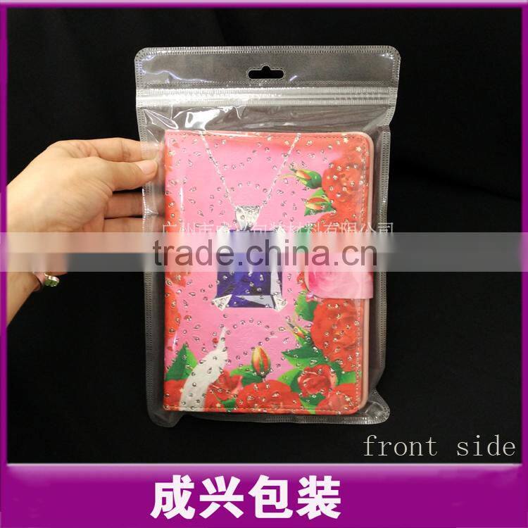 matte poly bag for ipad Air 2/3/4 table pc case/ translucent PVC zipper pouch/poly bag for plants/laminated poly bag