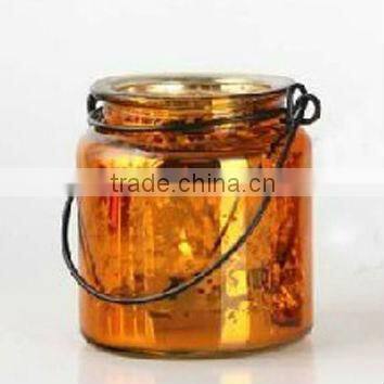 Red color hanging tea light holders