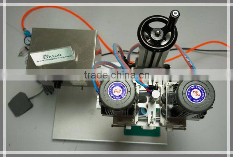 Semi Automatic Caps Twisting Machinery for Bottles Factory