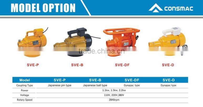Concrete Vibrator Motor and Shaft Manufacturer Engine Poker Hose Needle Supplier DYNAPAC Type Concrete Electric Poker Vibrator