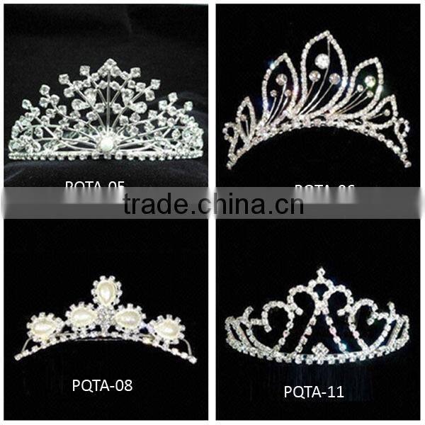 wholesale rhinestone princess crowns for wedding,engagement,party