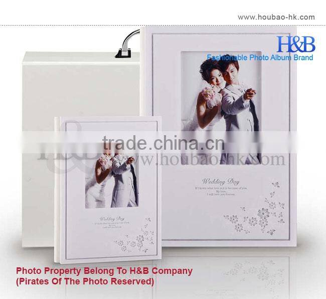 ON SALE MOQ 5 sets 8*12 white painting wedding album cover