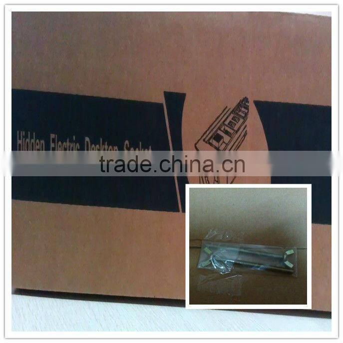 arc-shaped mannual German tabletop socket with USB