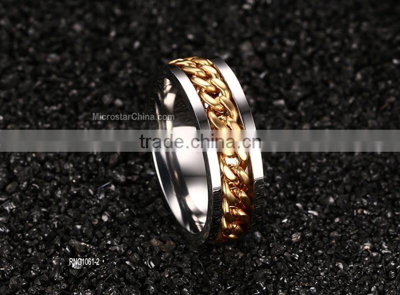 Stainless steel chain Men's Rings Personalized Rings wholesale
