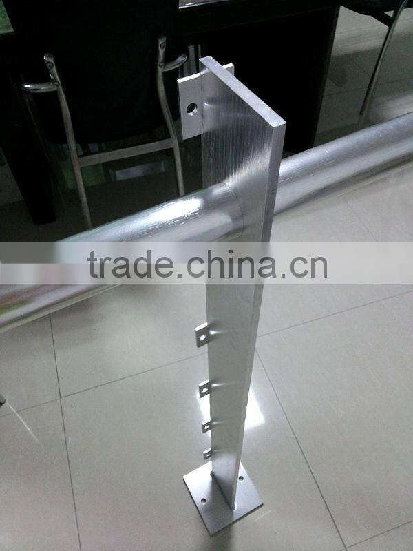 stainless steel handrail accessories /stairs handrail fittings /indoor wooden staircase