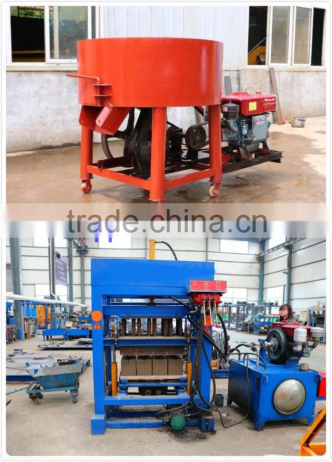 Low Cost QT4-30 diese engine habiterra concrete hollow block machine for sale, interlocking paver block machine price in india