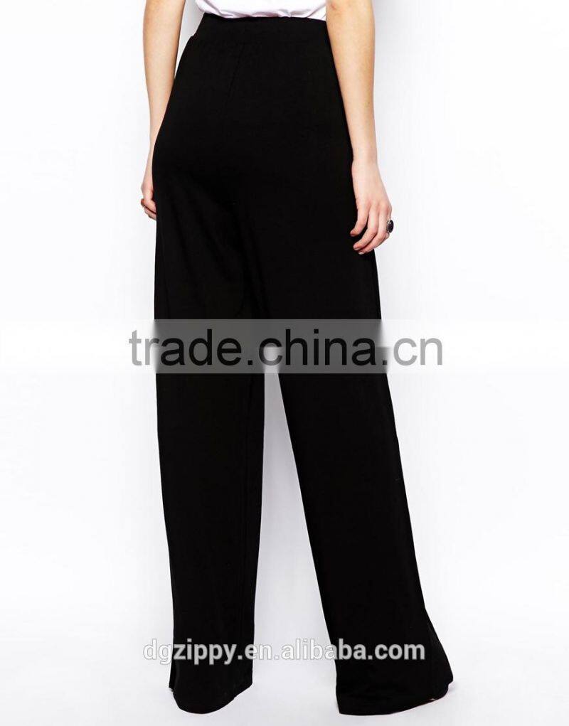 Plain high waist wide leg pants women jogger pants
