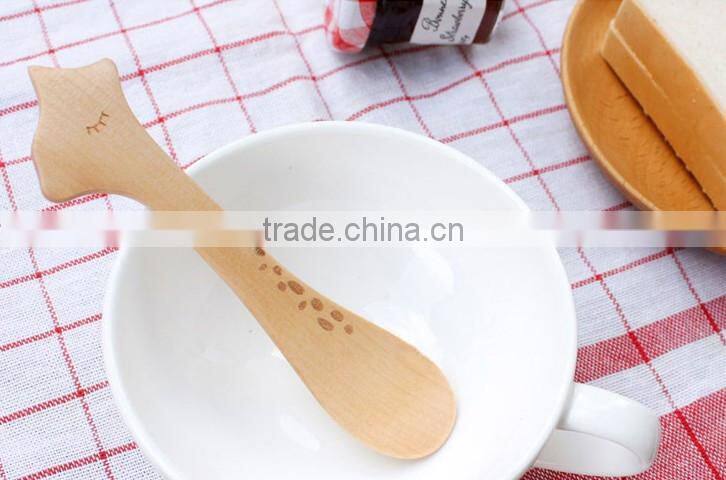 Animal-shape Wooden children spoon