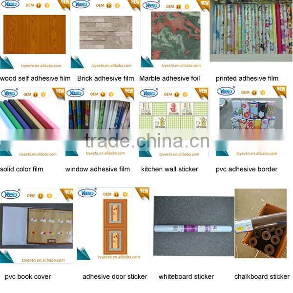 OEM Wood Grain PVC Decorative Self Adhesive PVC Foil