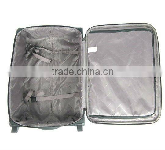 2014 china factory 2PCS eva travel trolley bag/600d polyester eva luggage trolley bag/travel trolley luggage bag