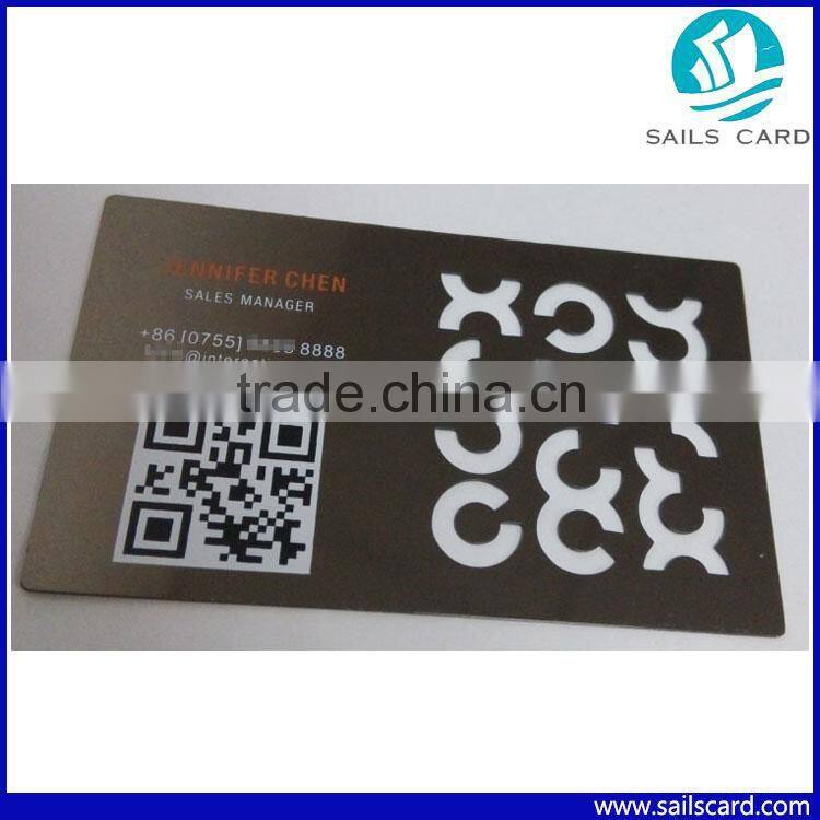 Stainless Steel Membership Metal Business Cards For Sale