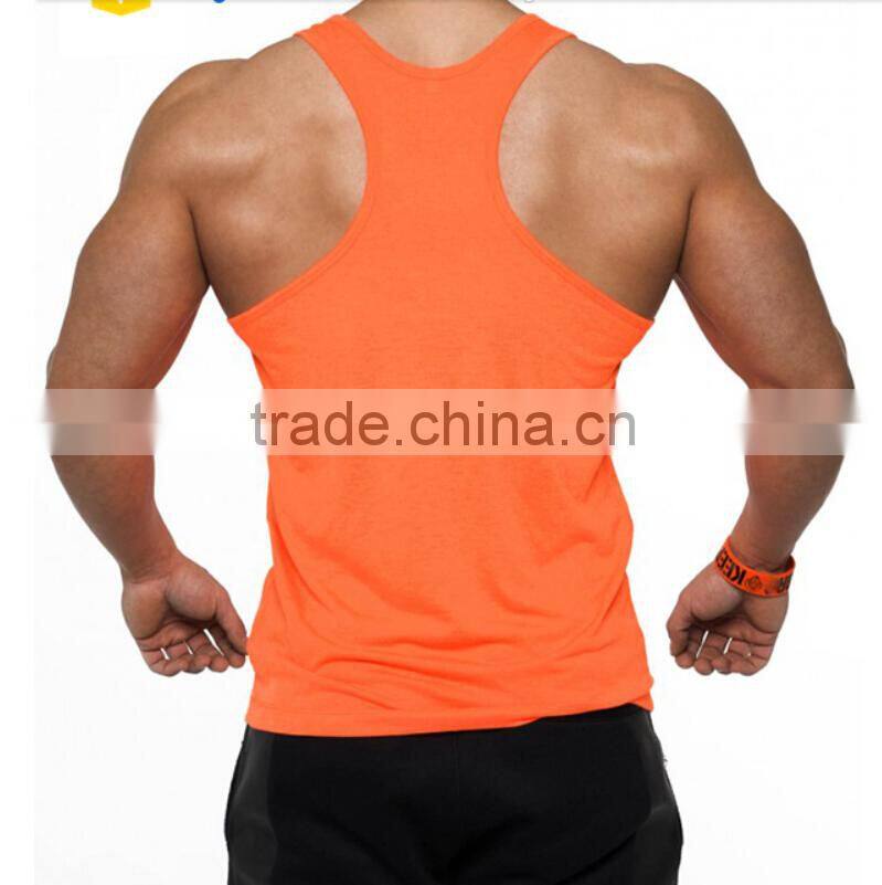 Wholesale New fashion men clothing sportwear tank tops 100 cotton gym stringers vest