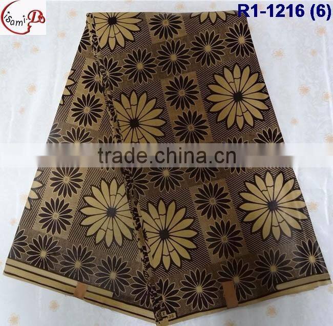 R1-1216 (1-4) new arrival Jacquard style Real java wax african wax print fabric wax