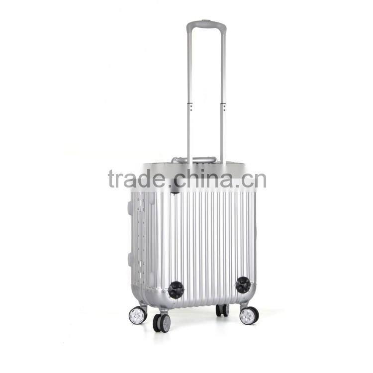 Sunrise Fashion High Quality Aluminum Carry Portable with lighted mirror Make up Case