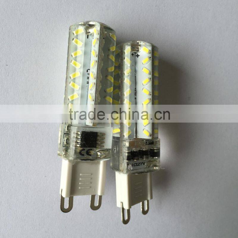 Boy brand Hot 72pcs smd3014 270lm silicon 3w dimmable led g9 bulb replacement 40w halogen