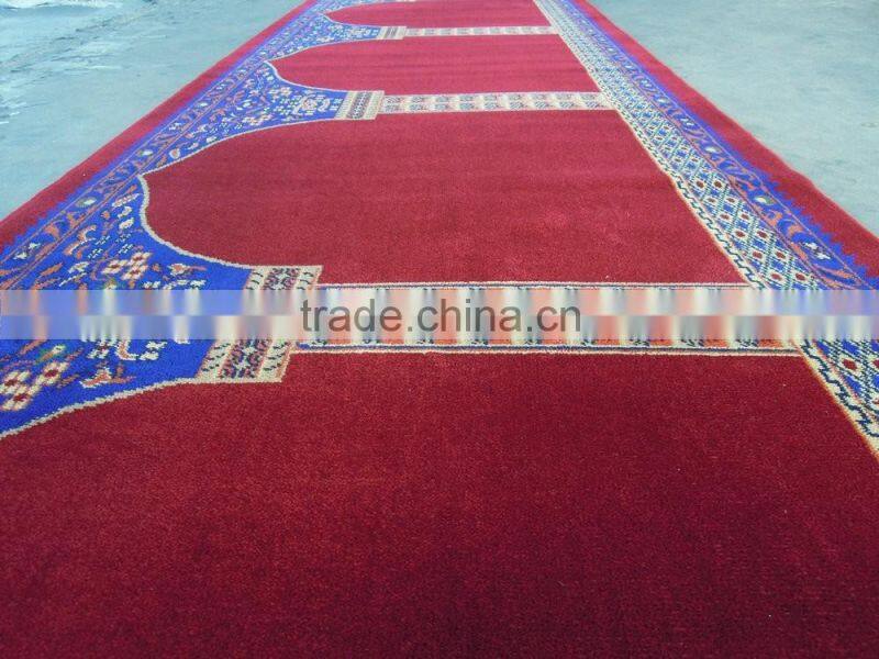 Patchwork 80wool20nylon material Muslim Mosque Prayer Carpet
