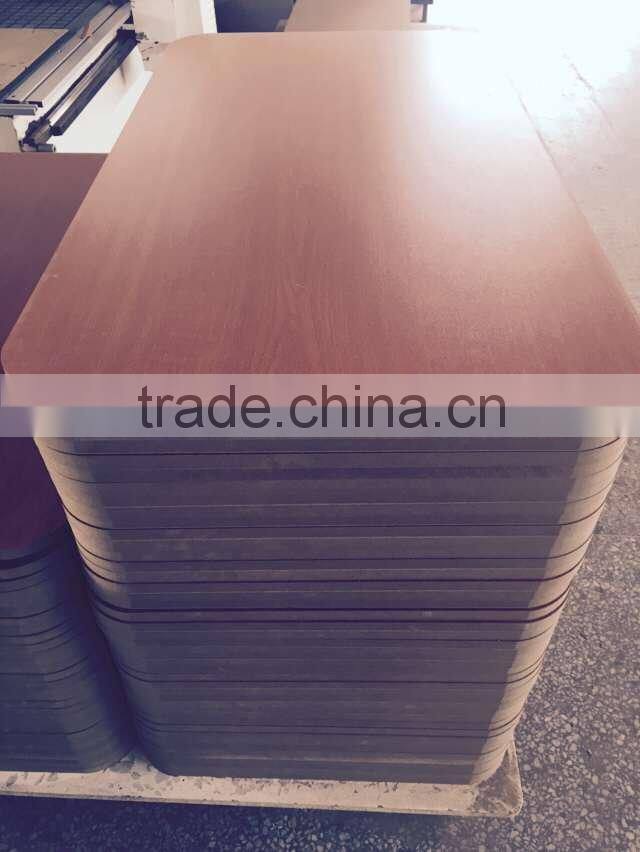 melamine faced mdf with round corner for furniture