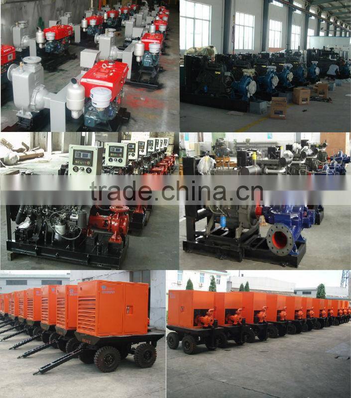 high pressure spray pump set with diesel engine, 5'' pump, flux 146m3/h, head 80m