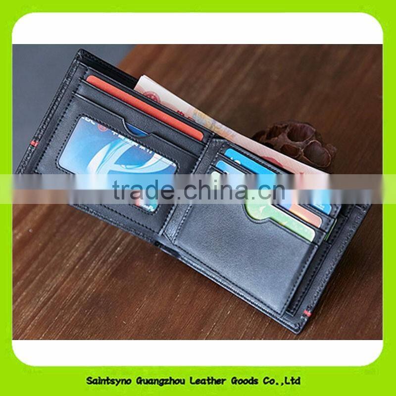 16418 Made in China genuine cow leather men wallet