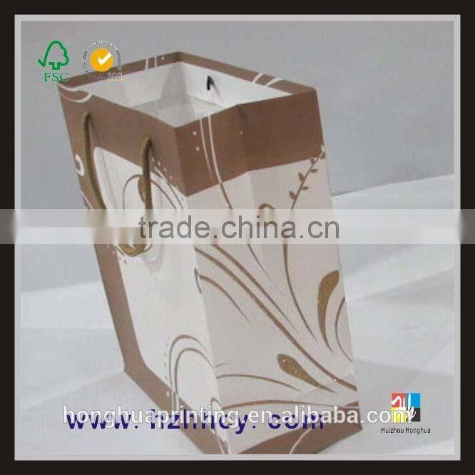 cheap delicate square bottom paper bag