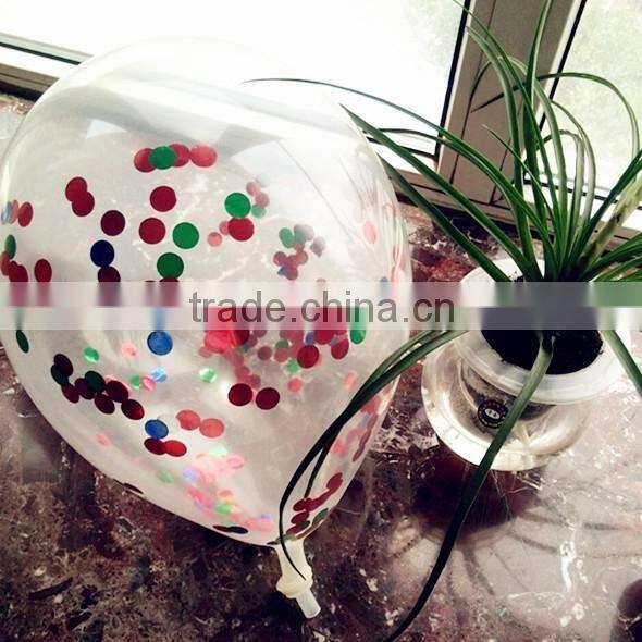 Chinese transparent foil confetti balloon