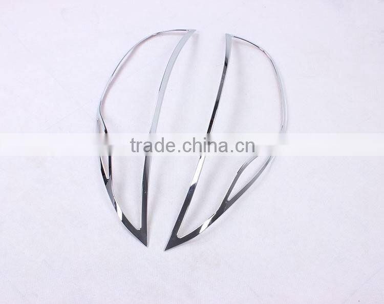 ABS Chrome Head Light Lamp Cover Trim 2 Pcs For Sorento Car 2013 Accessories