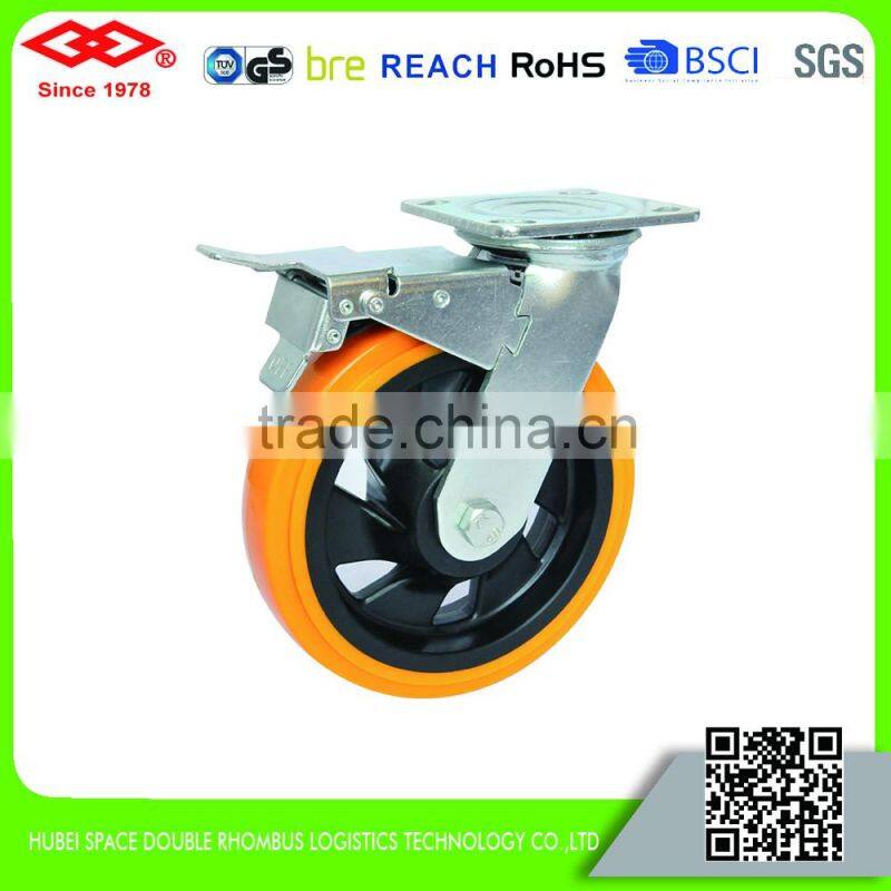 100mm-200mm heavy duty double ball bearings casters