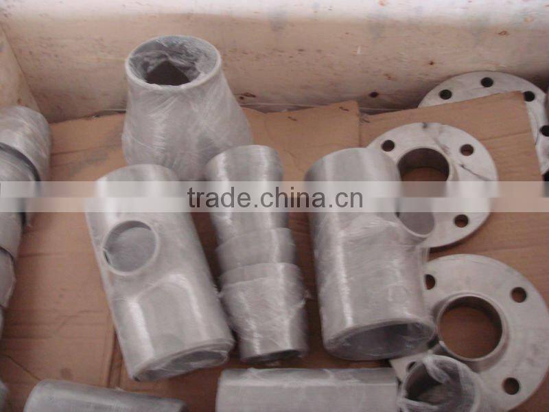 asme standard bevel ends black steel pipe fitting sch40 tee