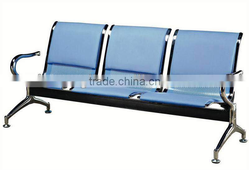 Chrome 3 Seat Hospital Chair Waiting Chair with Quality Gurantee