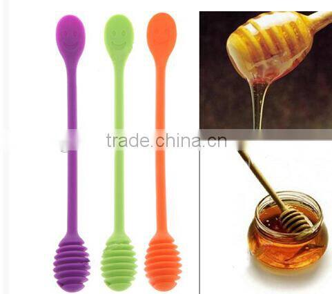 FDA&LFGB Approved Food Grade Silicone Honey Spoon