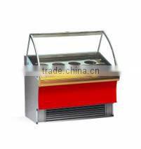 High qualtiy gelato/hard ice cream display showcase