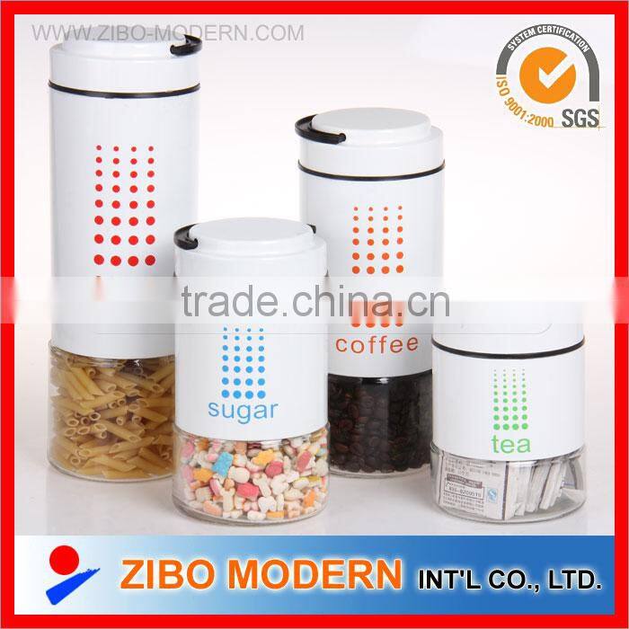 glass jar with handle