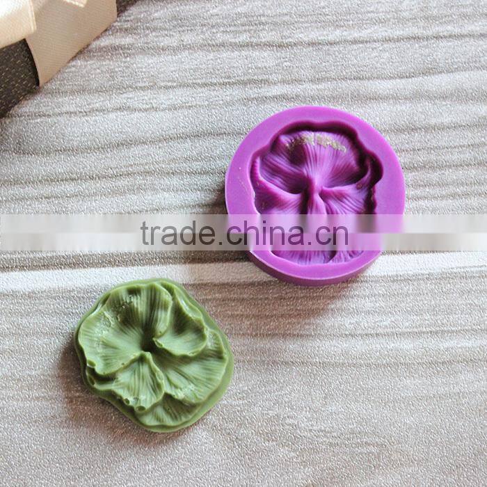 Single Flower Style Silicone Soap Molds , Fondant Mold Tool , Silicone Chocolate Mold