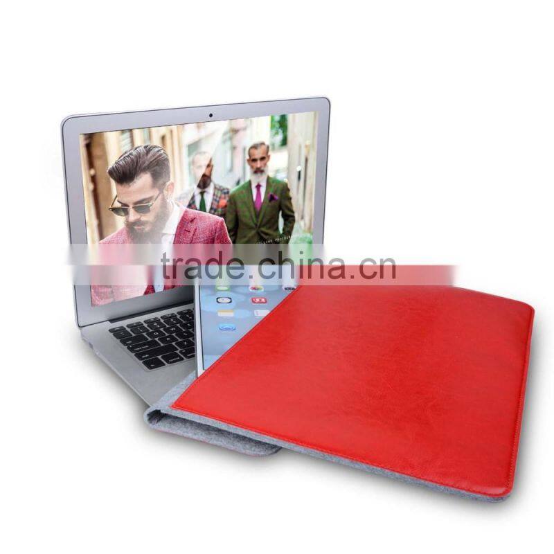 Premium Gift Wool Felt Laptop Sleeve for MacBook Air Pro 11" 13" 15" Laptop Bag