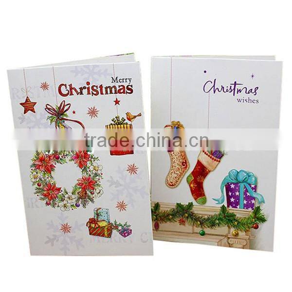 Wholesale cheap sample christmas greeting card printing