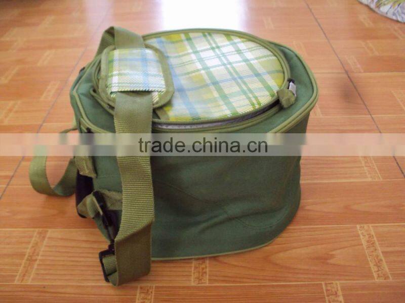 Green cooler bag bbq grill YH28010