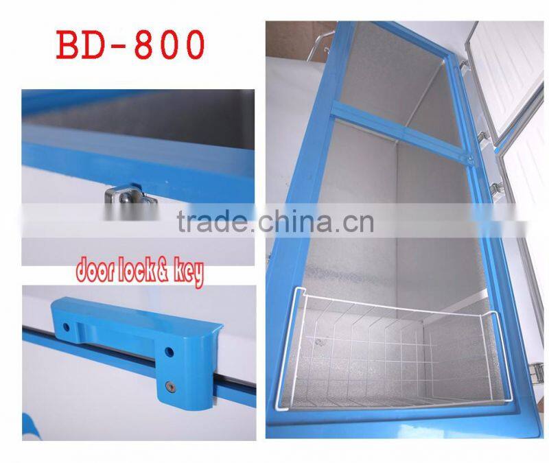 Top open refrigerator commercial deep freezer 700L