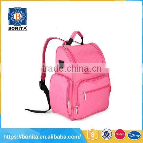 Backpack pink multifunction manufacturer mummy mommy diaper bag