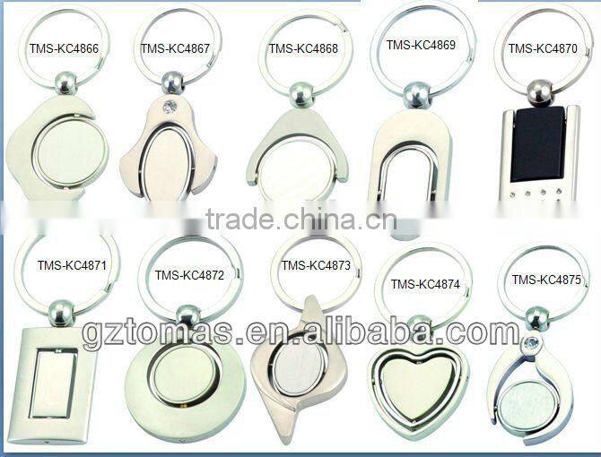Hot sale Brand OEM round shaped custom metal keychain
