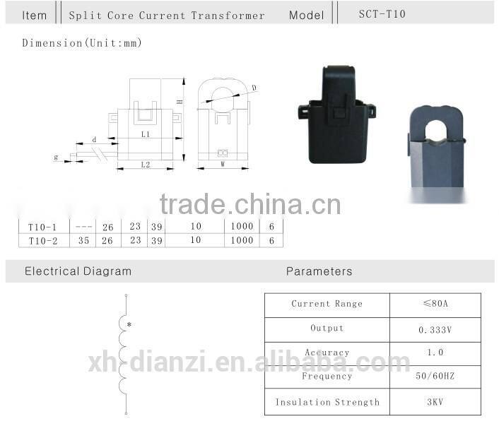 0-10V DC High Accuracy Hall Effect Current Transducer