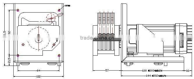 JIHPUMP OEM peristaltic pump easy install support type of flow rate less than 33.9ml/min