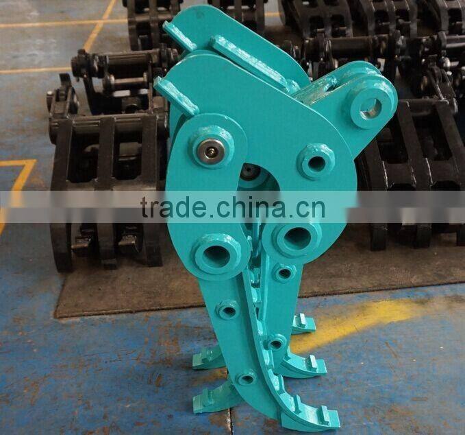 Customized PC170LC-10 Excavator Log Grapple, PC170LC-10 Wearable Log Fork for sale