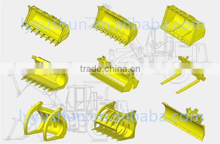 OEM SDLG Wheel Loader Series Attachments Bucket/Pallet Fork/Snow Plow/Grass Grapple/Log Grapple For Sale