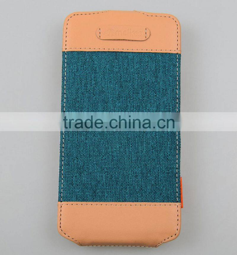 High Quality Fabric Leather Case Cru Series Nubook Type for Samsung Galaxy S5