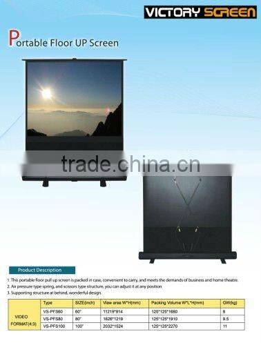 fashionable portable floor up screen
