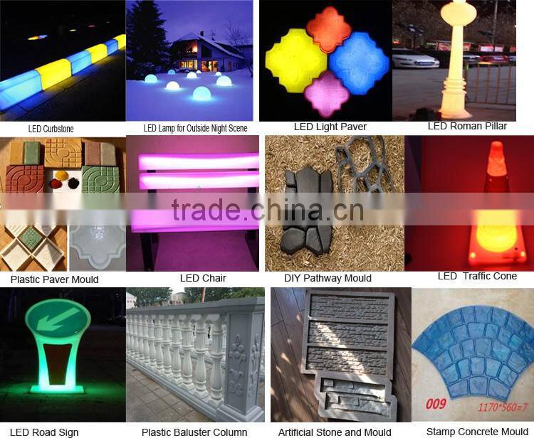 2016 hot selling precast lya concrete block plastic mould for concrete