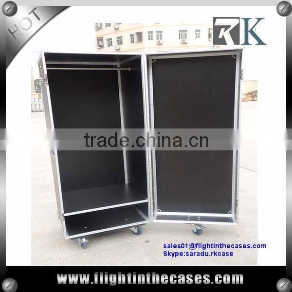 Flight Case Wardrobe with Drawers,Mirror,Flexible Panel--1200W x 900D x 1820H