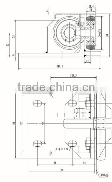 Elevator Rolling Guide Shoe for Counterweight